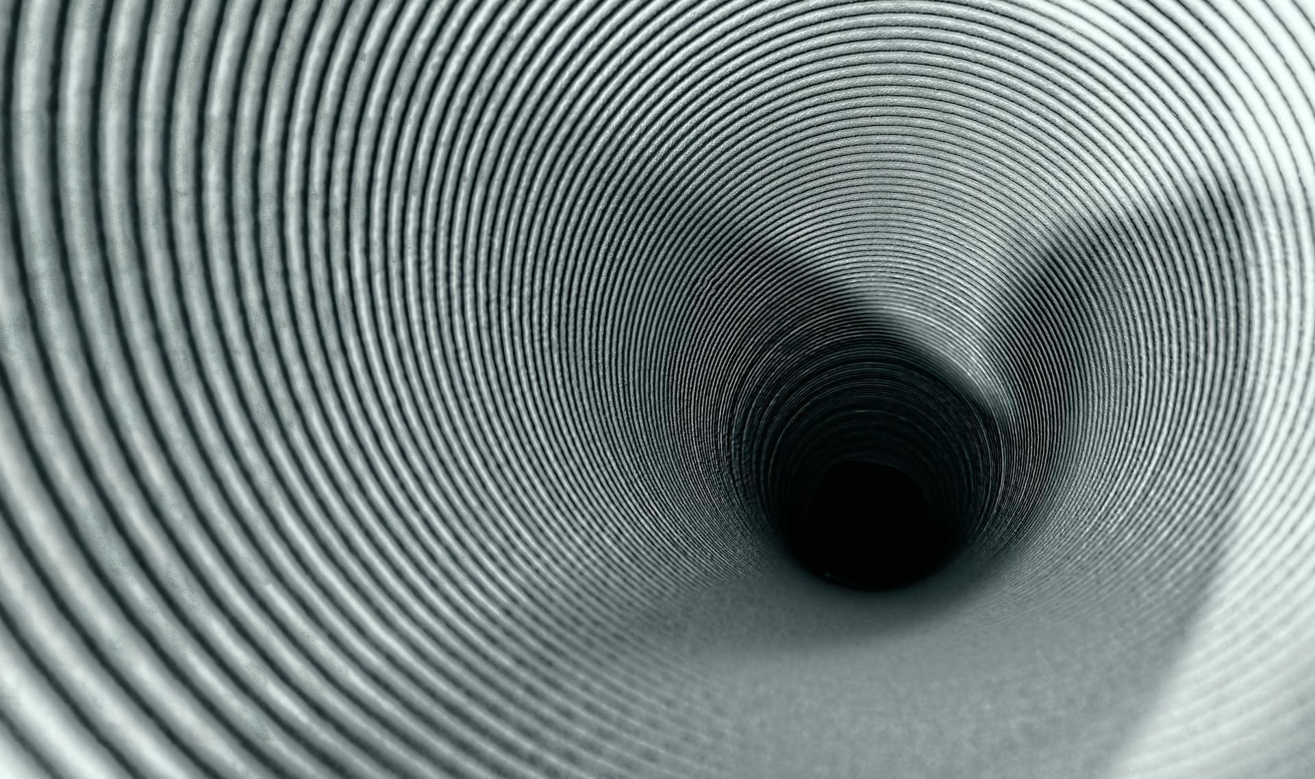 black and white round tunnel
